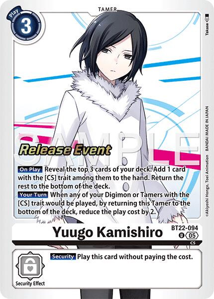 Image of Yuugo Kamishiro [BT22-094] [Cyber Eden Release Event Cards]
