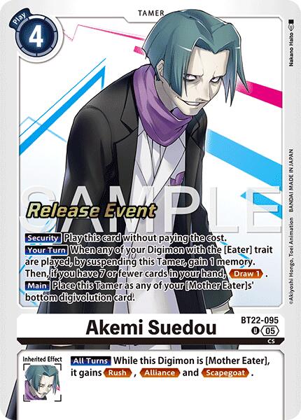 Image of Akemi Suedou [BT22-095] [Cyber Eden Release Event Cards]