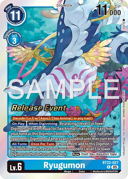 Image of Ryugumon [BT22-027] [Cyber Eden Release Event Cards]