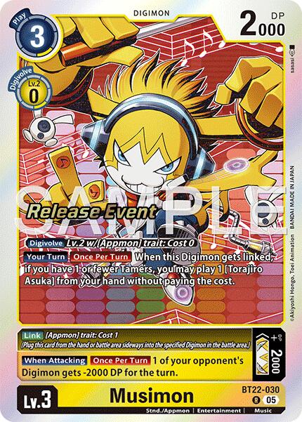 Image of Musimon [BT22-030] [Cyber Eden Release Event Cards]