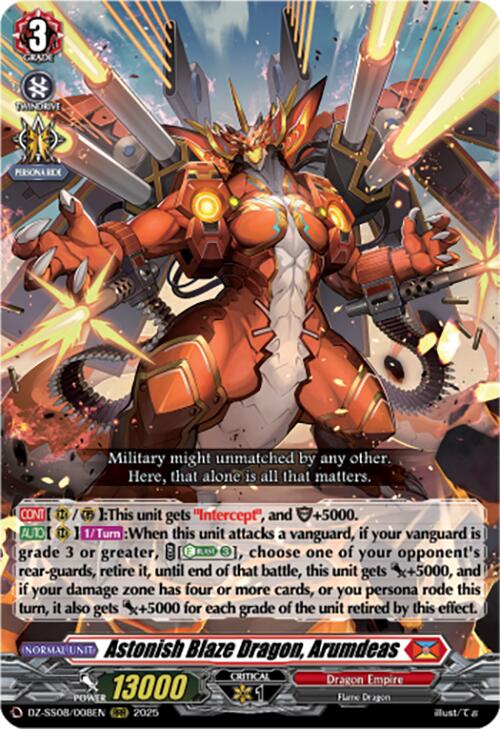 Image of Astonish Blaze Dragon, Arumdeas (DZ-SS08/008EN) [Festival Booster 2025]