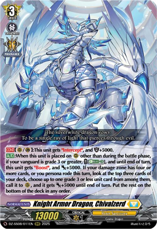 Image of Knight Armor Dragon, Chivalzerd (RRR) (DZ-SS08/011EN) [Festival Booster 2025]
