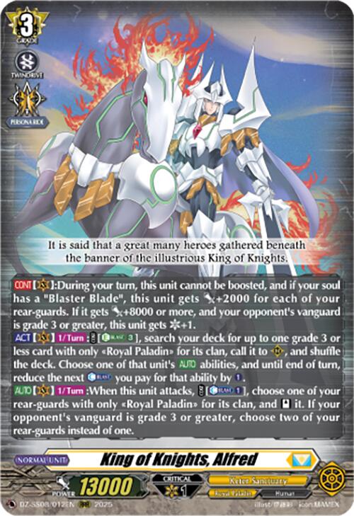 Image of King of Knights, Alfred (RRR) (DZ-SS08/012EN) [Festival Booster 2025]