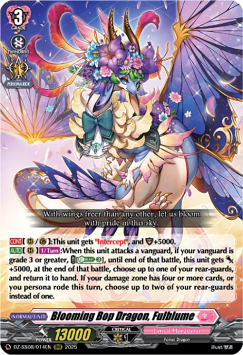Image of Blooming Bop Dragon, Fulblume (RRR) (DZ-SS08/014EN) [Festival Booster 2025]
