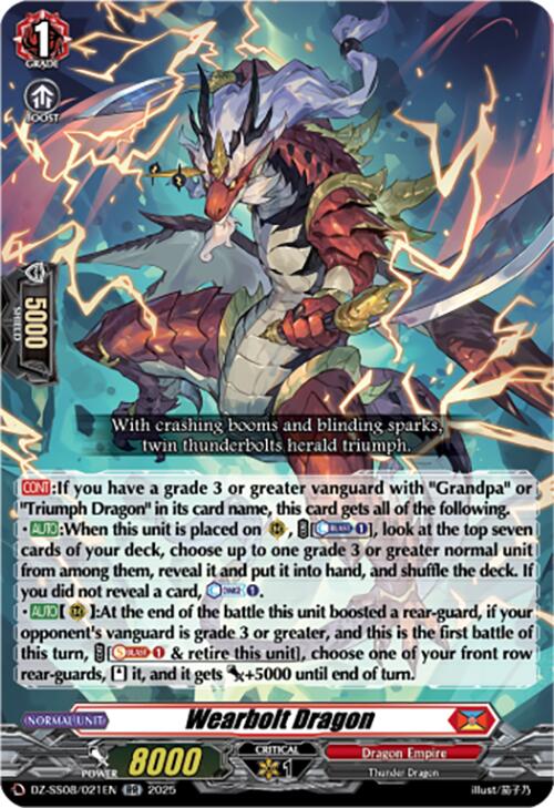 Image of Wearbolt Dragon (DZ-SS08/021EN) [Festival Booster 2025]