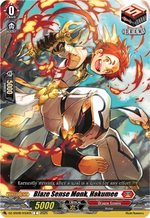 Image of Blaze Sense Monk, Hakumee (DZ-SS08/033EN) [Festival Booster 2025]