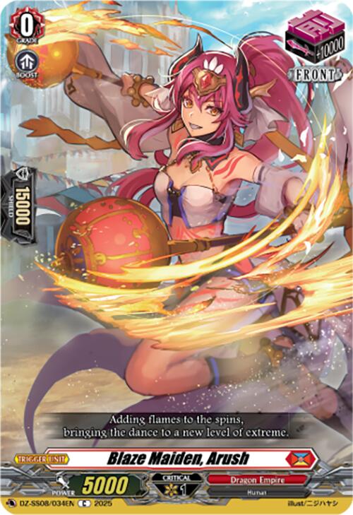 Image of Blaze Maiden, Arush (DZ-SS08/034EN) [Festival Booster 2025]