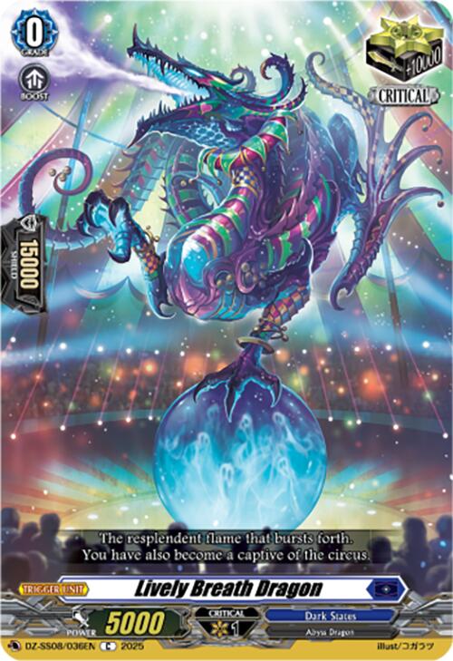 Image of Lively Breath Dragon (DZ-SS08/036EN) [Festival Booster 2025]