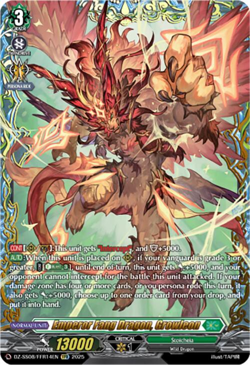 Image of Emperor Fang Dragon, Growleon (DZ-SS08/FFR14EN) [Festival Booster 2025]