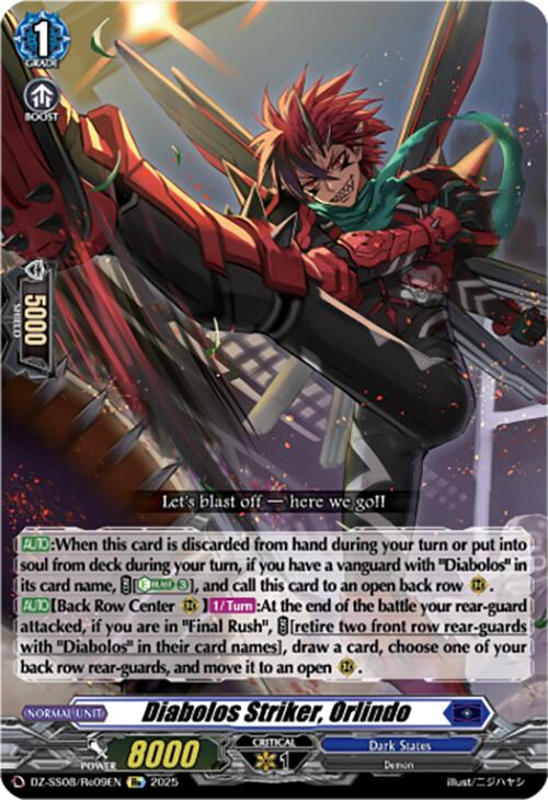 Image of Diabolos Striker, Orlindo (DZ-SS08/Re09EN) [Festival Booster 2025]