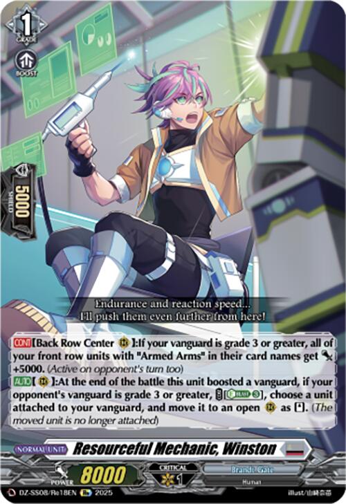 Image of Resourceful Mechanic, Winston (DZ-SS08/Re18EN) [Festival Booster 2025]