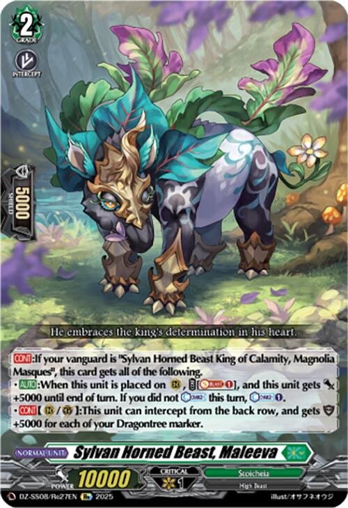 Image of Sylvan Horned Beast, Maleeva (DZ-SS08/Re27EN) [Festival Booster 2025]