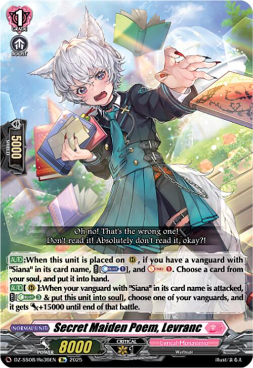 Image of Secret Maiden Poem, Levranc (DZ-SS08/Re36EN) [Festival Booster 2025]