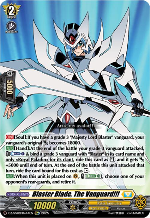 Image of Blaster Blade, The Vanguard!!! (Re+) (DZ-SS08/Re44EN) [Festival Booster 2025]
