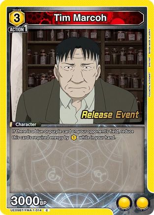 Image of Tim Marcoh (UE09BT/FMA-1-014) - UE09BT FULLMETAL ALCHEMIST Release Event Cards