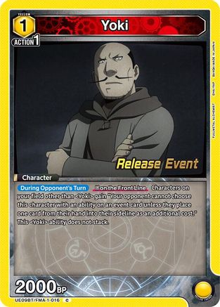 Image of Yoki (UE09BT/FMA-1-016) - UE09BT FULLMETAL ALCHEMIST Release Event Cards