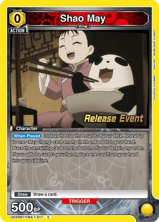 Image of Shao May (UE09BT/FMA-1-017) - UE09BT FULLMETAL ALCHEMIST Release Event Cards