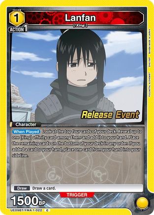 Image of Lanfan (022) (UE09BT/FMA-1-022) - UE09BT FULLMETAL ALCHEMIST Release Event Cards