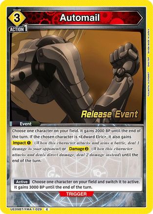 Image of Automail (UE09BT/FMA-1-029) - UE09BT FULLMETAL ALCHEMIST Release Event Cards