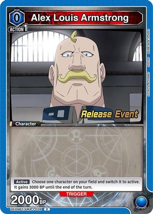 Image of Alex Louis Armstrong (034) (UE09BT/FMA-1-034) - UE09BT FULLMETAL ALCHEMIST Release Event Cards