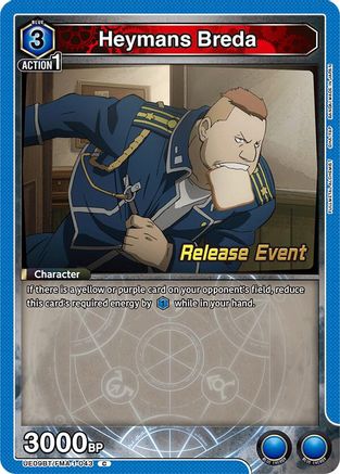 Image of Heymans Breda (UE09BT/FMA-1-043) - UE09BT FULLMETAL ALCHEMIST Release Event Cards