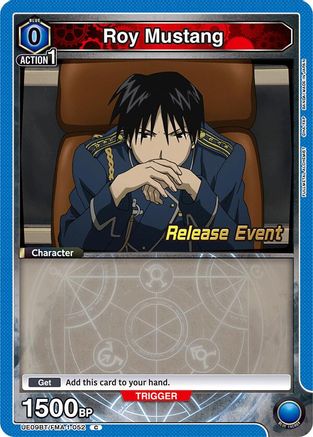 Image of Roy Mustang (052) (UE09BT/FMA-1-052) - UE09BT FULLMETAL ALCHEMIST Release Event Cards