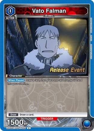 Image of Vato Falman (UE09BT/FMA-1-056) - UE09BT FULLMETAL ALCHEMIST Release Event Cards