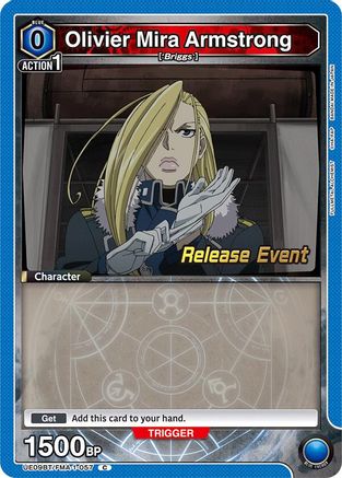 Image of Olivier Mira Armstrong (057) (UE09BT/FMA-1-057) - UE09BT FULLMETAL ALCHEMIST Release Event Cards