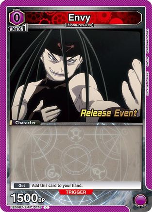 Image of Envy (075) (UE09BT/FMA-1-075) - UE09BT FULLMETAL ALCHEMIST Release Event Cards