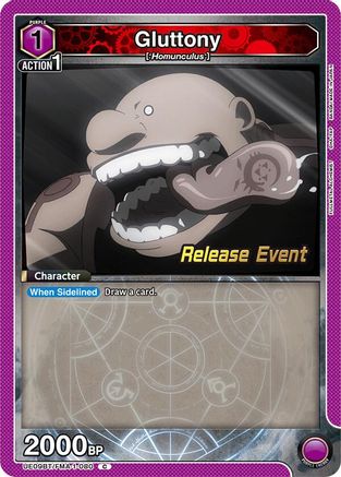 Image of Gluttony (080) (UE09BT/FMA-1-080) - UE09BT FULLMETAL ALCHEMIST Release Event Cards