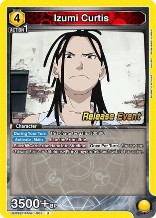 Image of Izumi Curtis (005) (UE09BT/FMA-1-005) - UE09BT FULLMETAL ALCHEMIST Release Event Cards