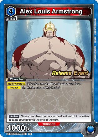 Image of Alex Louis Armstrong (036) (UE09BT/FMA-1-036) - UE09BT FULLMETAL ALCHEMIST Release Event Cards
