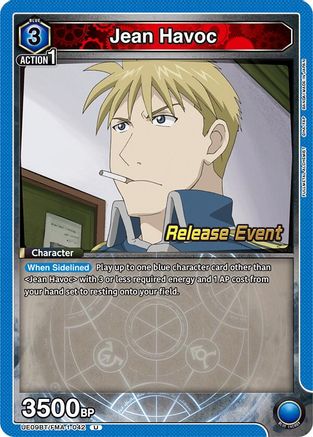 Image of Jean Havoc (UE09BT/FMA-1-042) - UE09BT FULLMETAL ALCHEMIST Release Event Cards
