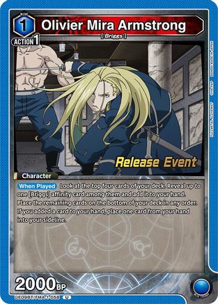 Image of Olivier Mira Armstrong (058) (UE09BT/FMA-1-058) - UE09BT FULLMETAL ALCHEMIST Release Event Cards