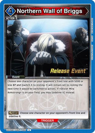 Image of Northern Wall of Briggs (UE09BT/FMA-1-066) - UE09BT FULLMETAL ALCHEMIST Release Event Cards