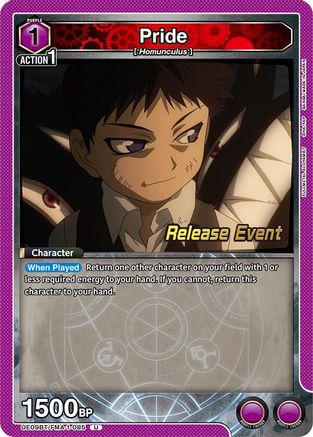 Image of Pride (085) (UE09BT/FMA-1-085) - UE09BT FULLMETAL ALCHEMIST Release Event Cards