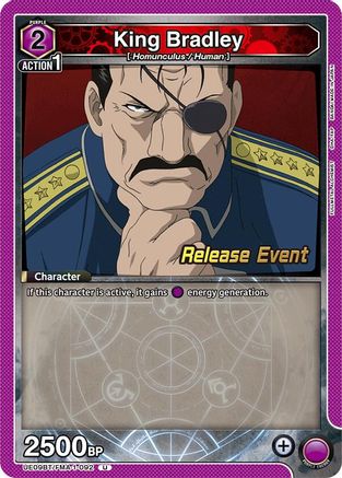 Image of King Bradley (092) (UE09BT/FMA-1-092) - UE09BT FULLMETAL ALCHEMIST Release Event Cards