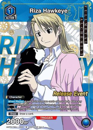 Image of Riza Hawkeye (Release Event Participation) (UEPR/FMA-1-050) - UE09BT FULLMETAL ALCHEMIST Release Event Cards