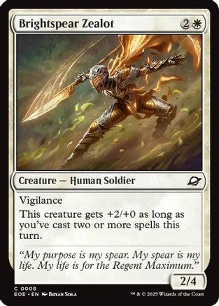 Image of Brightspear Zealot [Edge of Eternities]