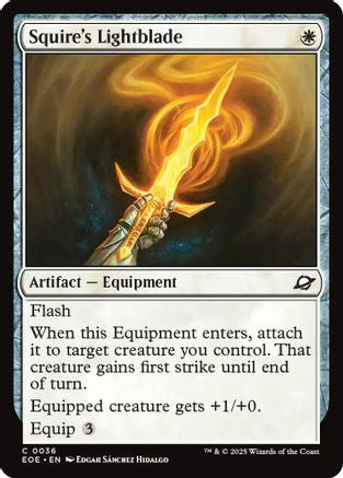 Image of Squire's Lightblade [Edge of Eternities]