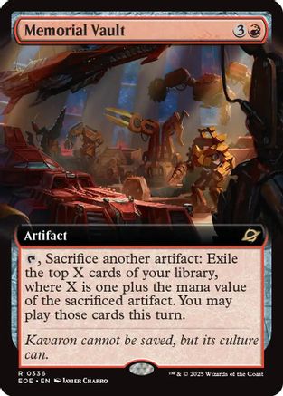 Image of Memorial Vault (Extended Art) [Edge of Eternities]
