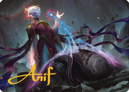 Image of Lightstall Inquisitor Art Card (Gold-Stamped Signature) [Edge of Eternities Art Series]