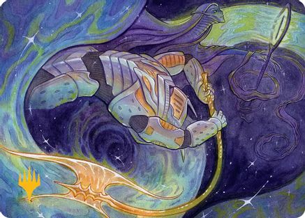 Image of Seam Rip Art Card (Gold-Stamped Planeswalker Symbol) [Edge of Eternities Art Series]