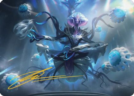 Image of Mm'menon, the Right Hand Art Card (Gold-Stamped Signature) [Edge of Eternities Art Series]