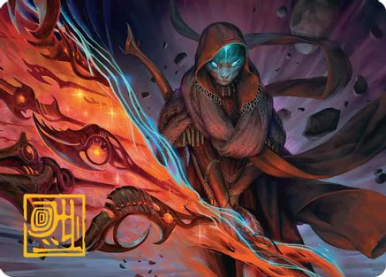 Image of Weftstalker Ardent Art Card (Gold-Stamped Signature) [Edge of Eternities Art Series]