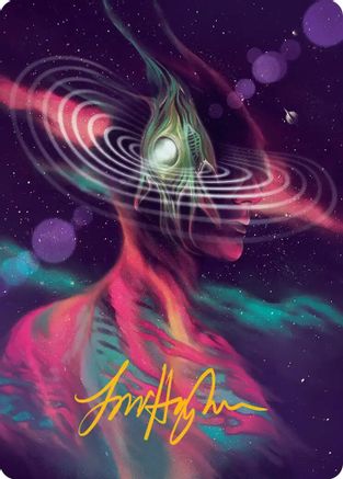 Image of Terrasymbiosis Art Card (Gold-Stamped Signature) [Edge of Eternities Art Series]