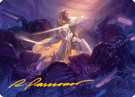 Image of Syr Vondam, Sunstar Exemplar Art Card (Gold-Stamped Signature) [Edge of Eternities Art Series]