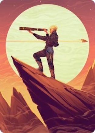 Image of Sami, Wildcat Captain Art Card [Edge of Eternities Art Series]
