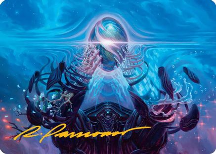 Image of The Endstone Art Card (Gold-Stamped Signature) [Edge of Eternities Art Series]