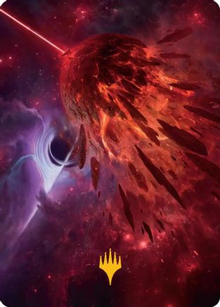 Image of Kavaron, Memorial World Art Card (Gold-Stamped Planeswalker Symbol) [Edge of Eternities Art Series]